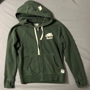 Roots green sweater size S